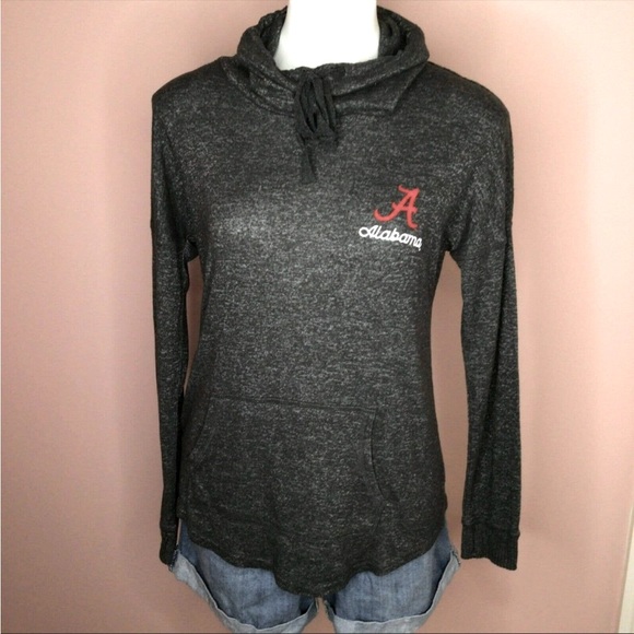 Boxercraft Cowl Neck Gray T-shirt Hoodie Alabama Logo Size Medium - Picture 1 of 6